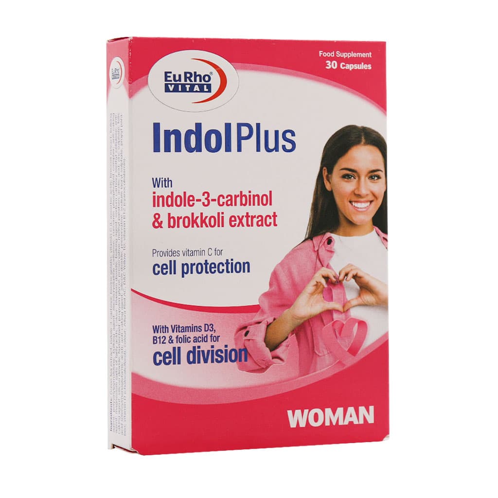 کپسول ایندول پلاس یوروویتال 30 عدد کپسول ایندول پلاس یوروویتال