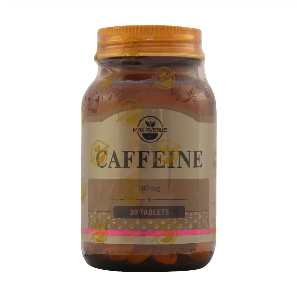 Max-Avenue-Caffeine-200-Mg-Tabs.jpg.webp قرص کافئین 200 میلی گرم مکس اونیو 30 عدد
