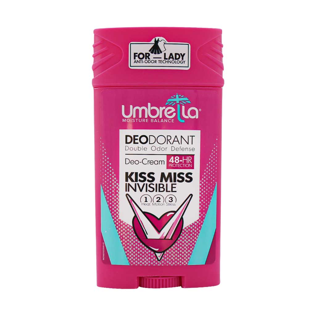 Umbrela-Kiss-Miss-Deo-Dorant-For-Women-90-Ml استیک ضد تعریق زنانه آمبرلا مدل کیس میس