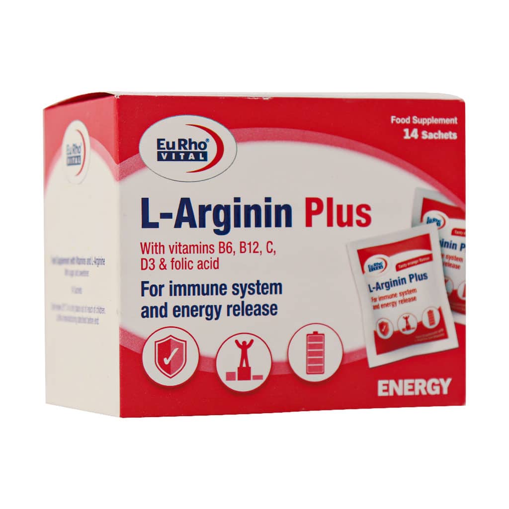 Eurhovital-L-Arginin-Plus-14-Sachet ساشه ال آرژنین پلاس یوروویتال