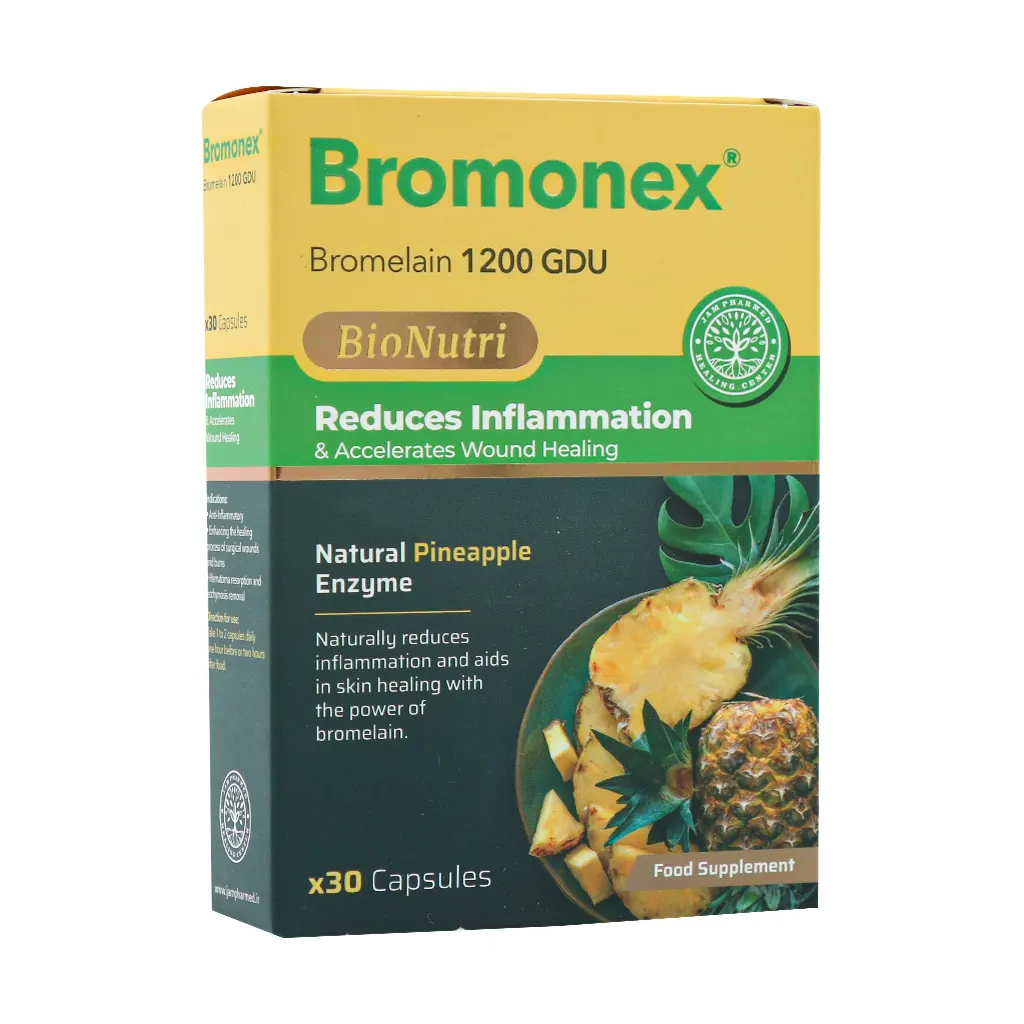 Sabz Daru Jam Bromonex 30 قیمت کپسول برومونکس سبز دارو جم