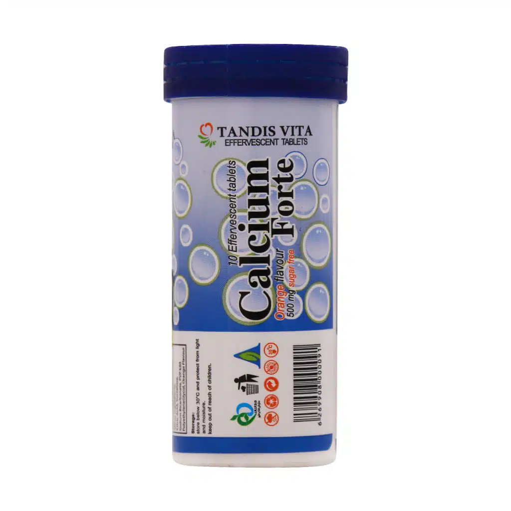 Tandis-Vita-Calcium-Fort-10-Effervescent.jpg.webp قرص جوشان کلسیم فورت تندیس ویتا 10 عدد