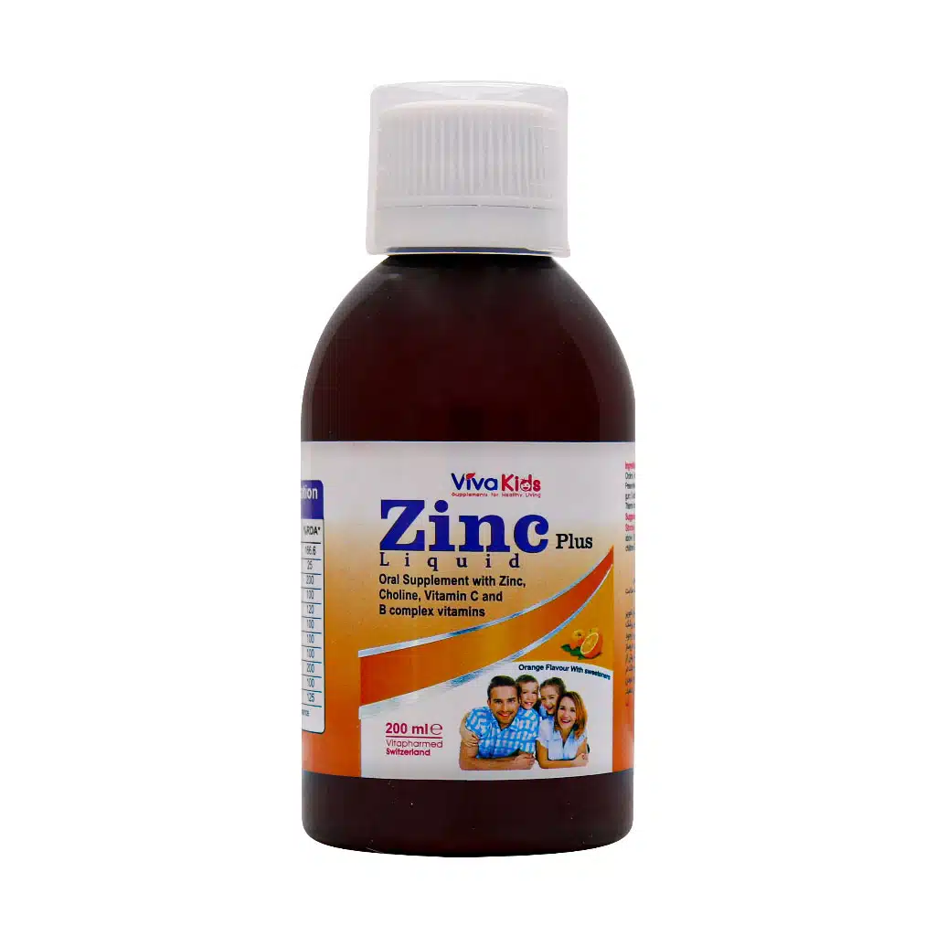 Vivakids-Zinc-Plus-Liquid-200-Ml.jpg.webp شربت زینک پلاس ویواکیدز 200 میلی لیتر