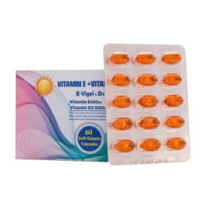 سافت ژل ایویژل ویتامین E 400 پلاس ویتامین D3 1000 دانا 60 عدد