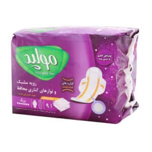 نوار بهداشتی بالدار مدل نیمه ضخیم ویژه مشبک مولپد سایز بزرگ