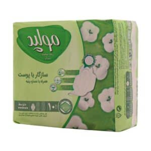 نوار بهداشتی بالدار نیمه ضخیم مشبک مولپد مدل Maxi سایز متوسط