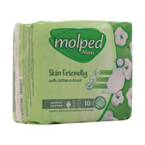 نوار بهداشتی بالدار نیمه ضخیم مشبک مولپد مدل Maxi سایز متوسط