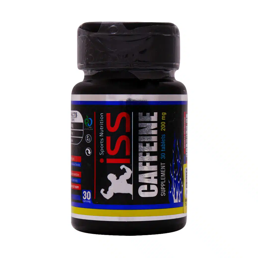 ISS-Caffeine-200-Mg-30-Tabs.jpg.webp قرص کافئین 200 میلی گرم آی اس اس 30 عدد
