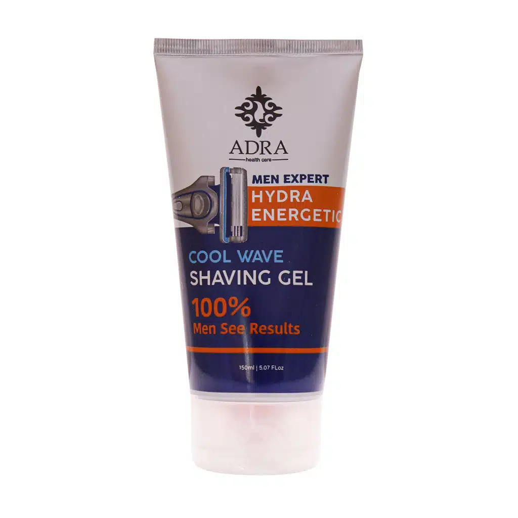 Adra-Cool-Wave-Shaving-Gel-150-ml.jpg.webp ژل اصلاح آقایان آدرا مدل Cool Wave حجم 150 میلی لیتر