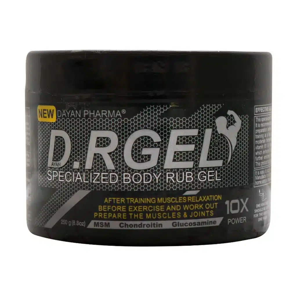 Dayan-pharma-D-Rgel-Body-Rub-Gel-250.jpg.webp ژل موضعی دی آرژل دایان فارما 250 گرم