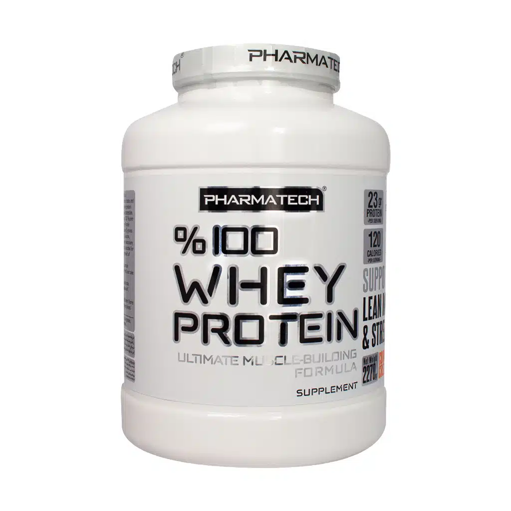 Pharmatech-Whey-protein-Powder-۲۲۷۰-g.jpg.webp پودر وی پروتئین 100 درصد فارماتک 2270 گرم