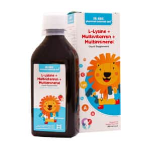 شربت ال لیزین و مولتی ویتامین و مینرال دکتر کیدز