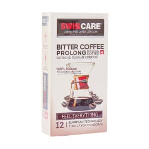 قیمت کاندوم تاخیری و خاردار قهوه تلخ سوئیس کر مدل Bitter Coffee Prolong