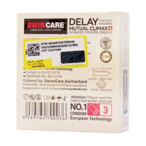کاندوم تاخیری سوئیس کر مدل Delay Mutual Climax