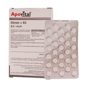 قرص کروم و ویتامین ب3 آپوویتال