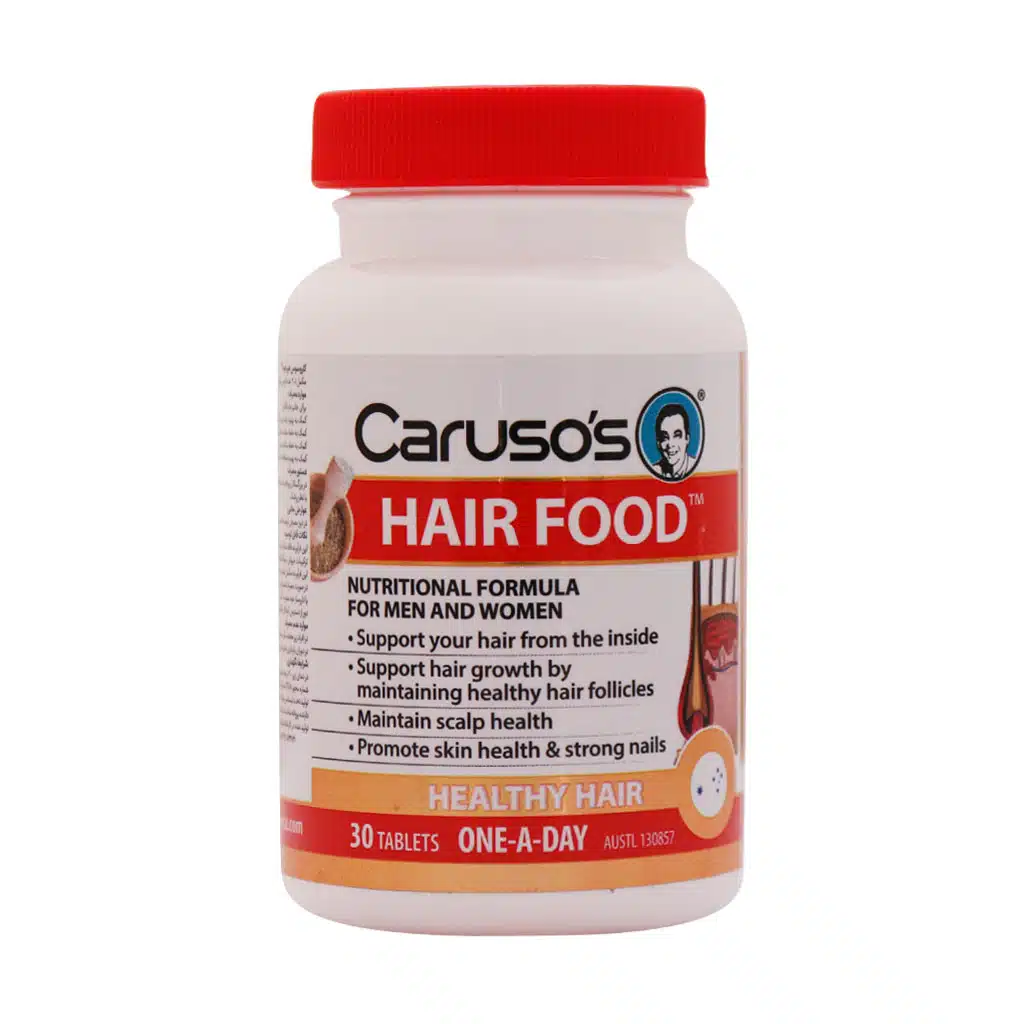 Carusos-Nathrual-Health-Hair-Food-30-Tabs.jpg.webp قرص هیرفود کاروسوس نچرال هلث 30 عدد