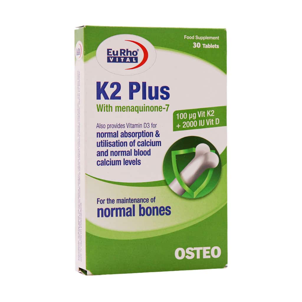 Eurhovital-K2-Plus-30-Tablets قیمت قرص کا2 پلاس یوروویتال