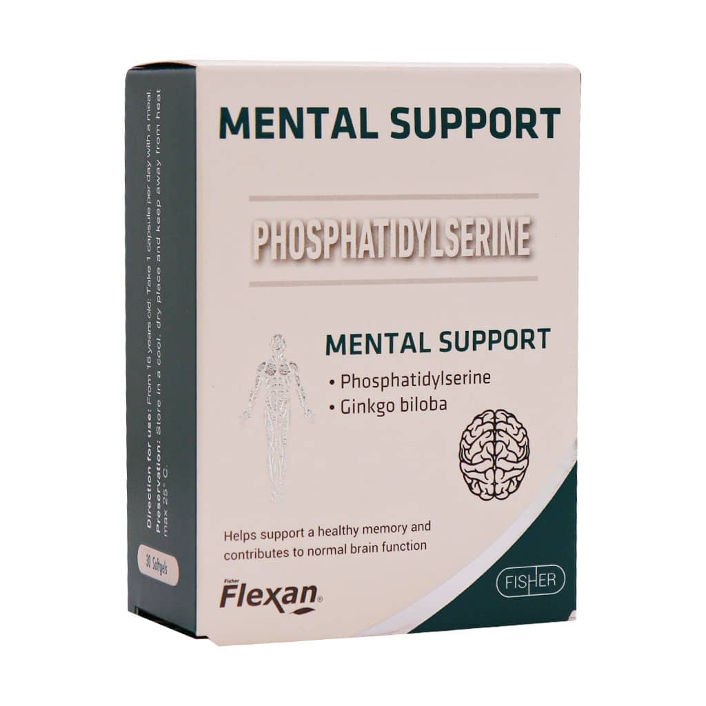 Fisher-Flexan-Mental-Support-30-Softgels قیمت کپسول ژلاتینی نرم منتال ساپورت فیشر فلکسان