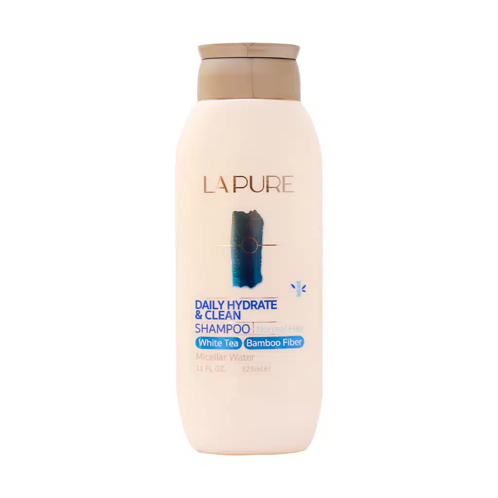 Lapure-Daily-Hydrate-And-Clean-Shampoo-325-ml.jpg.webp شامپو موی سر رطوبت رسان روزانه لپیور 325 میلی لیتر