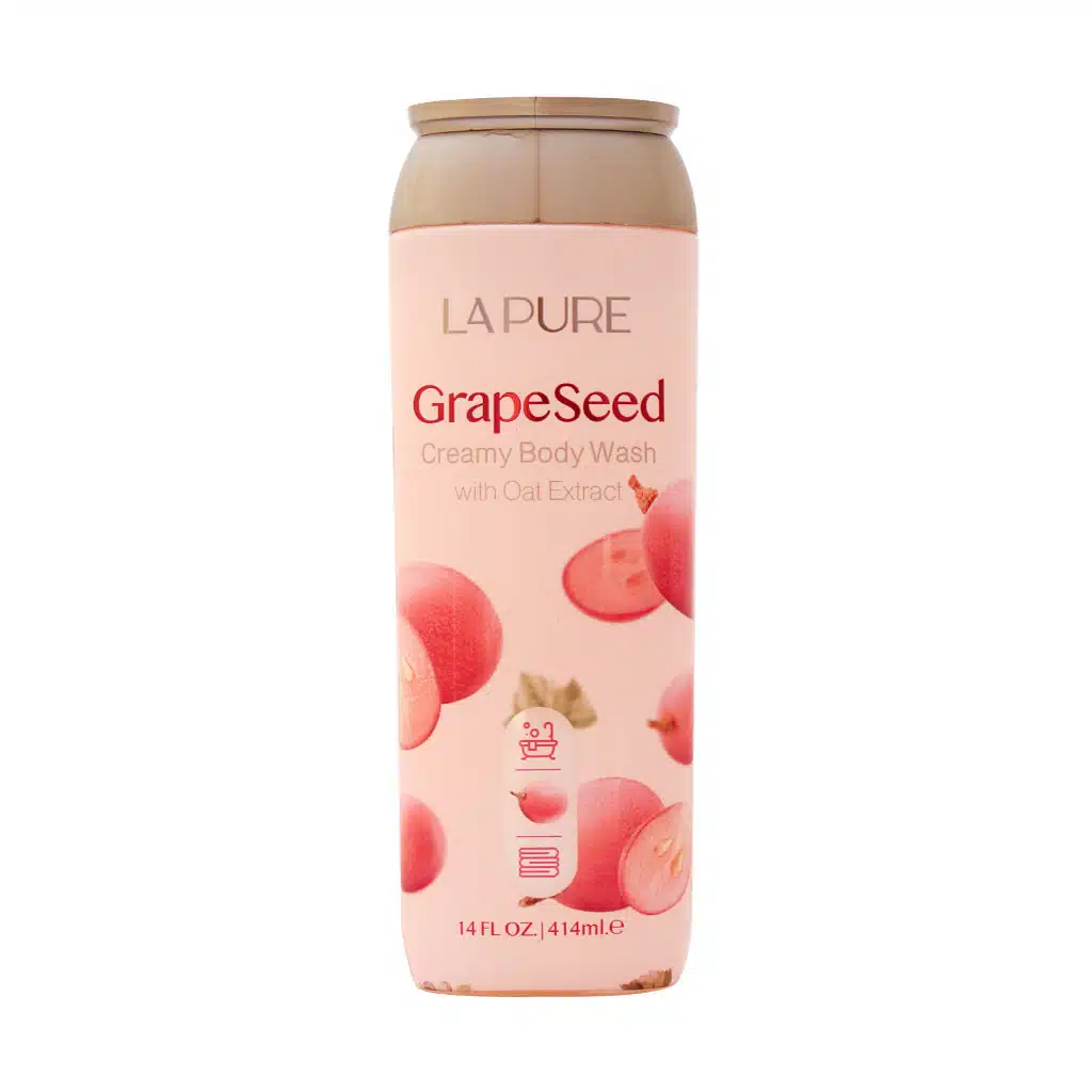 Lapure-Grapeseed-Creamy-Body-Wash-414-ml.jpg.webp شامپو بدن کرمی هسته انگور لپیور 414 میلی لیتر