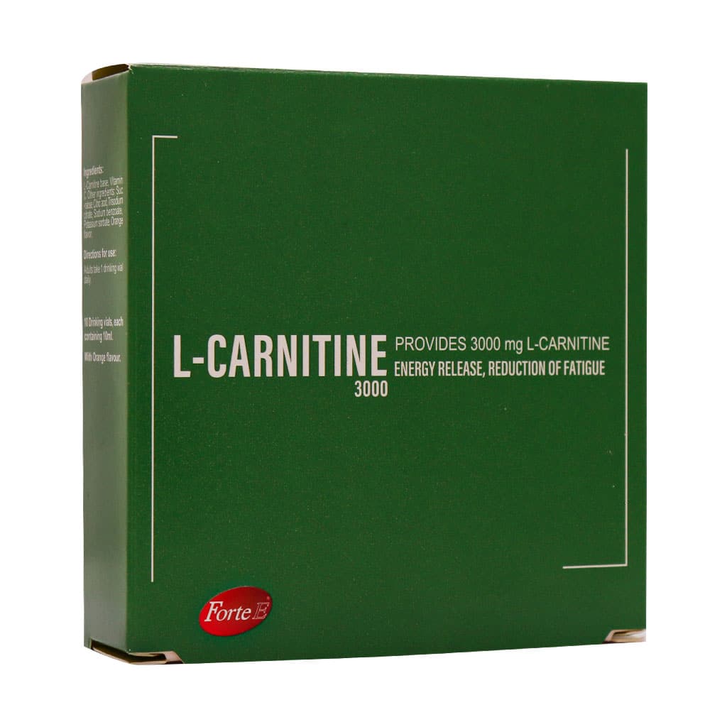 Samar-Teb-Darman-Forte-E-L-Carnitine-3000-Mg-10-Vials قیمت ویال خوراکی ال کارنیتین 3000 فورت ای سمر طب درمان