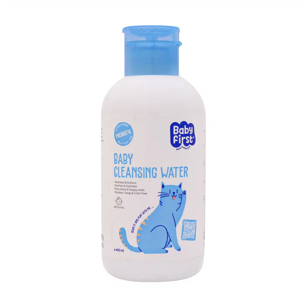 Baby-First-Baby-Cleansing-Water-400-ml.jpg.webp محلول پاک کننده کودک بیبی فرست 400 میلی لیتر