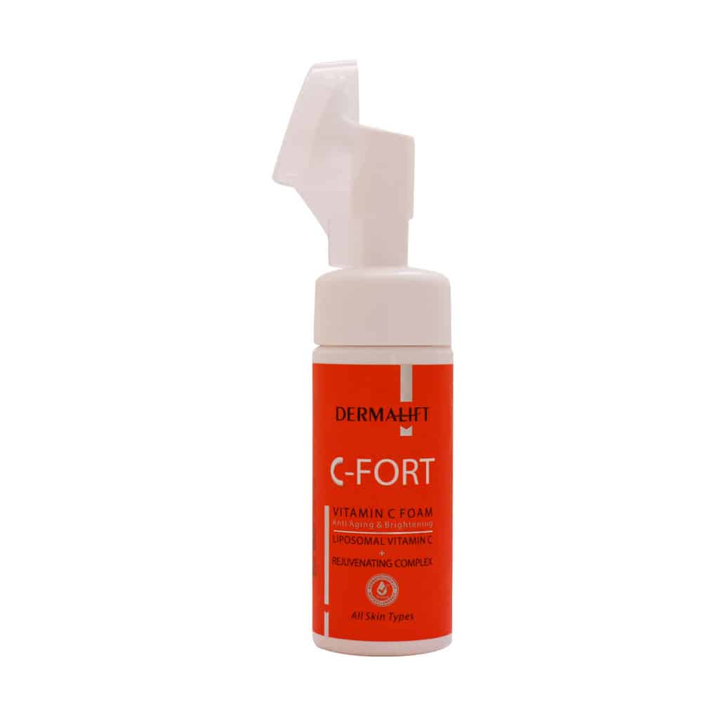 Dermalift-C-Fort-Vitamin-C-Foam-150-ml قیمت فوم شستشوی صورت حاوی ویتامین C سی فورت درمالیفت