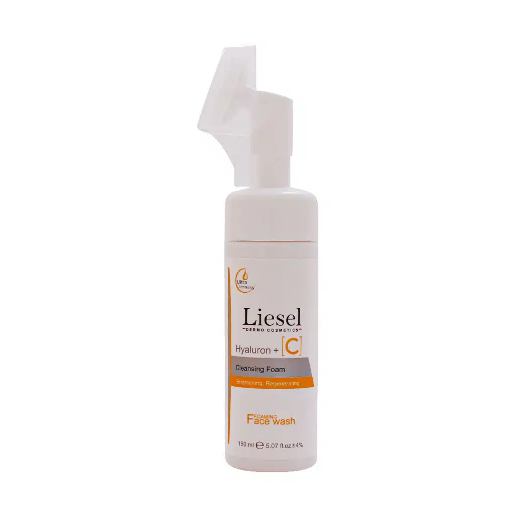 Liesel-Hyaluron-And-Vit-C-Cleansing-Foam-150-Ml.jpg.webp فوم شستشو صورت ویتامین C و هیالورونیک اسید لایسل 150 میلی لیتر