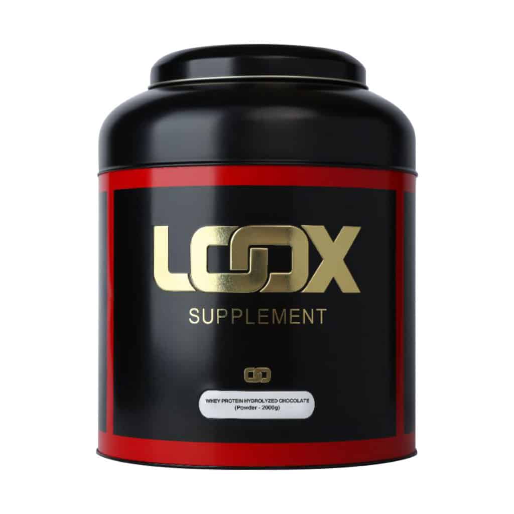 Loox-Hydrolyzed-Whey-Powder-۲۰۰۰-g-choco قیمت پودر پروتئین وی هیدرولیز لوکس