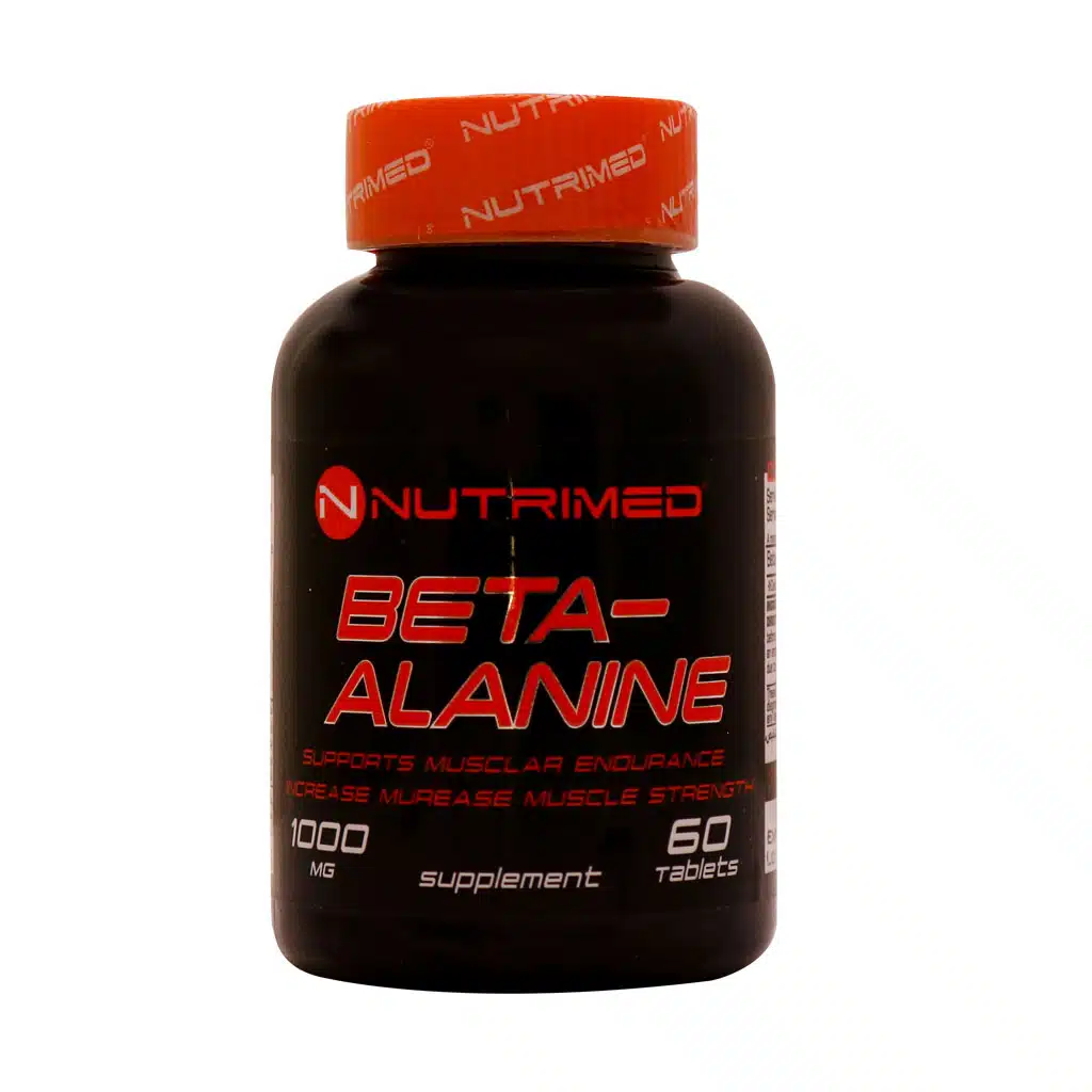 Nutrimed-Beta-Alanin-1000-Mg-60-Tabs.jpg.webp قرص بتا آلانین 1000 میلی گرم نوتریمد 60 عدد
