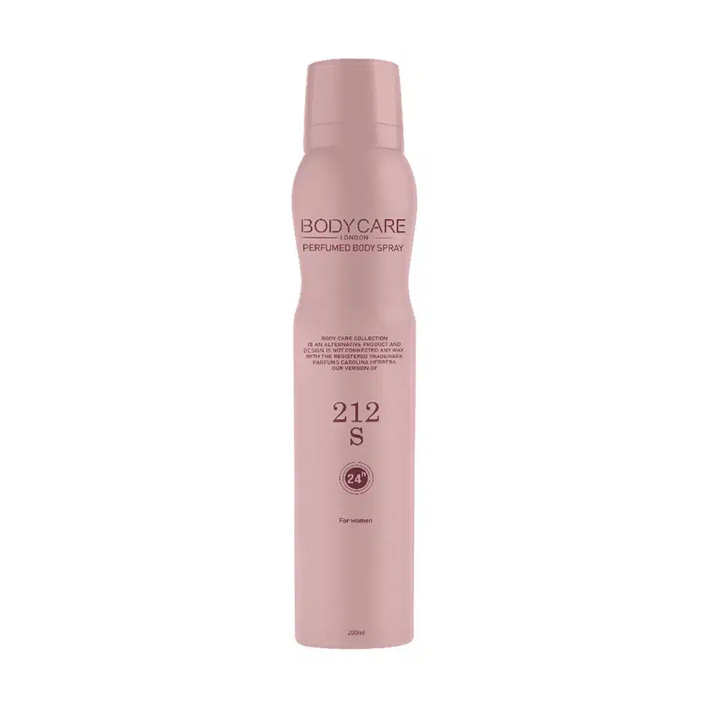 Body-Care-212S-Body-Spray-200-ml-m.jpg.webp اسپری بدن زنانه 212 S بادی کر 200 میلی لیتر