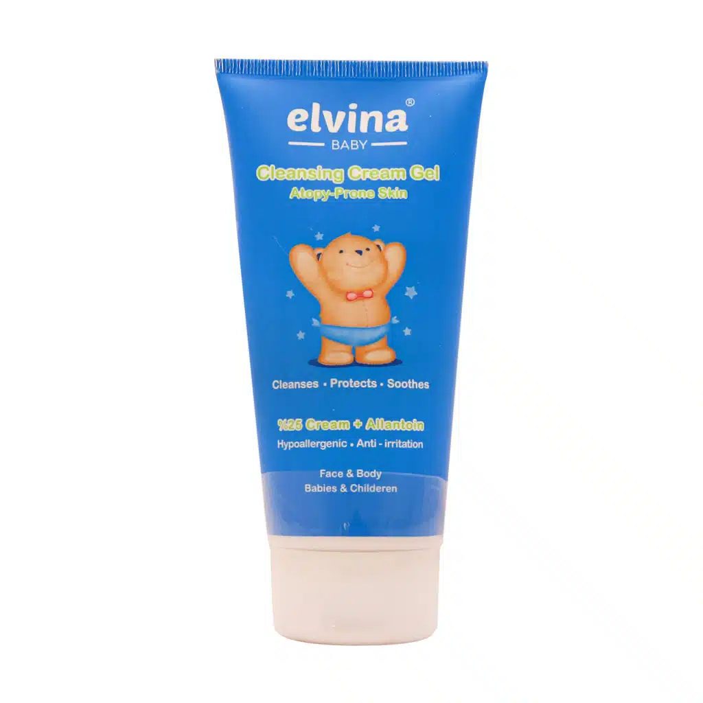 Elvina-Cleansing-Cream-Gel-200-ml.jpg.webp کرم ژل شستشوی اتوپیک الوینا 200 میلی لیتر