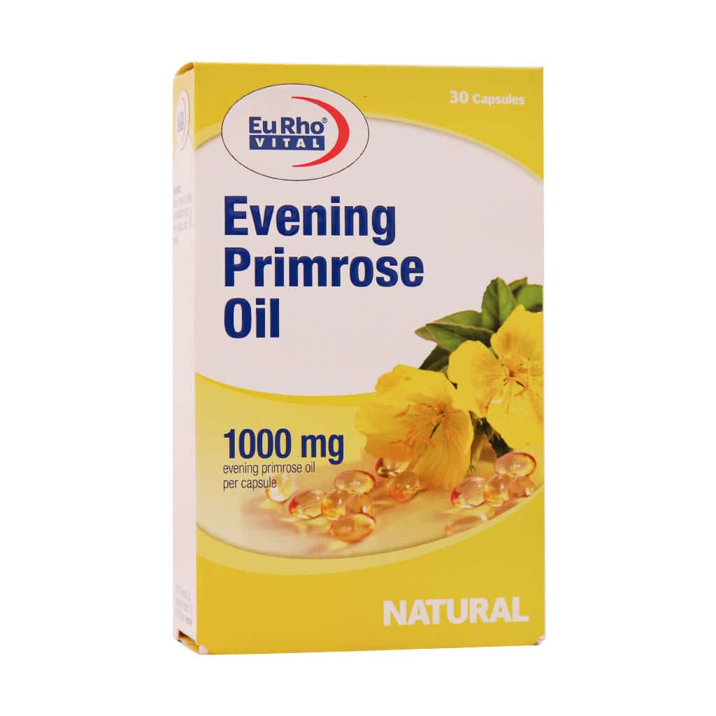 Eurhovital-Evening-Primrose-Oil-30-Capsules قیمت کپسول ایوینینگ پرایم رز اویل یوروویتال