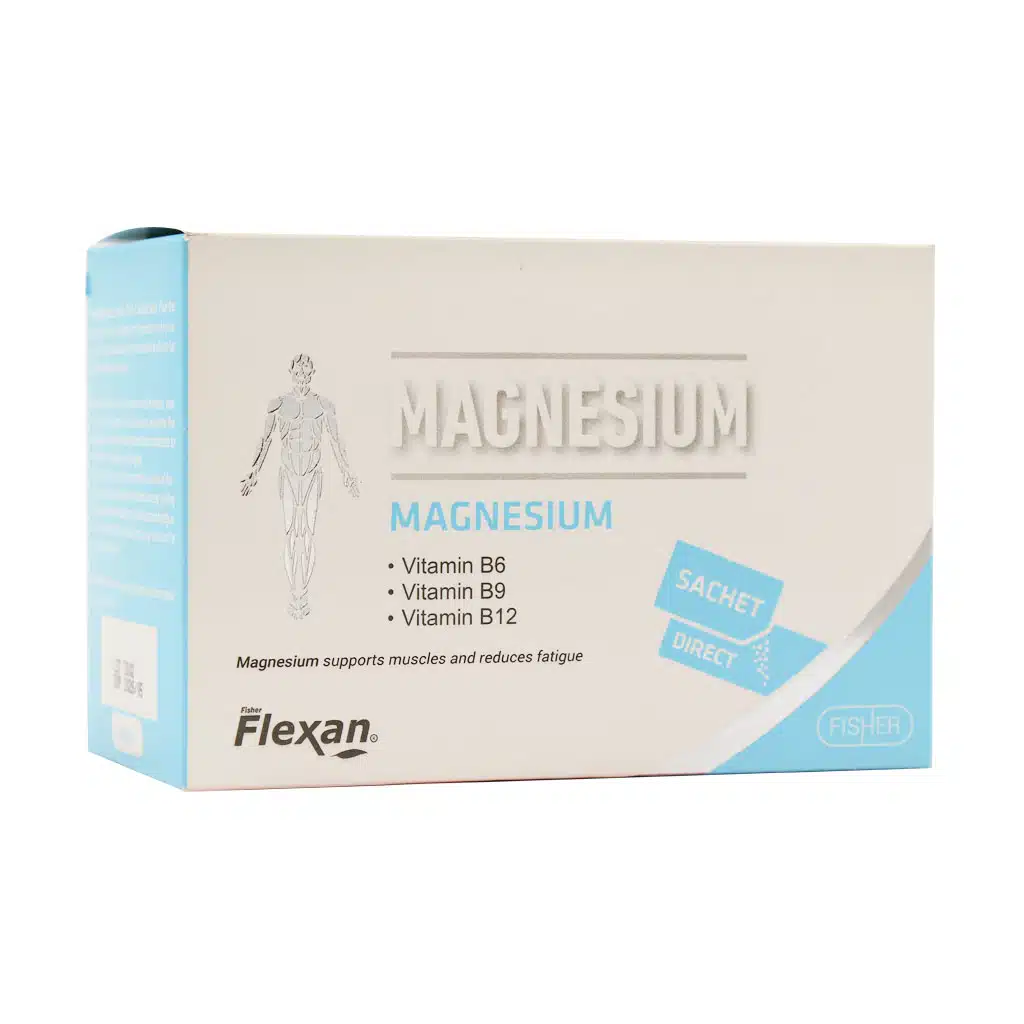 Fisher-Flexan-Magnesium-30-Sachets.jpg.webp ساشه منیزیم فیشر فلکسان 30 عدد