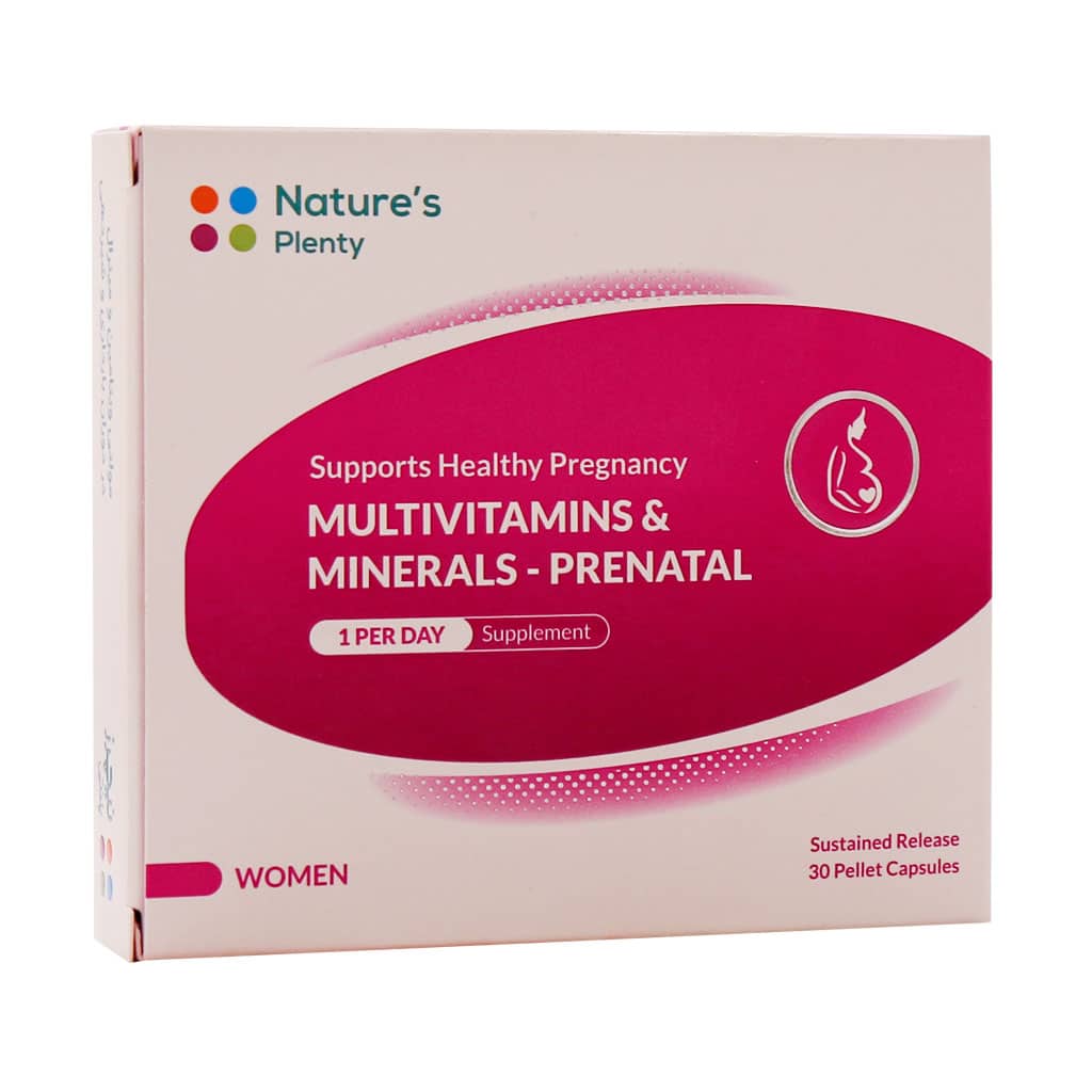 Natures-Plenty-Prenatal-Multivitamin-And-Mineral-Capsules قیمت کپسول مولتی ویتامین و مینرال بارداری و شیردهی نیچرز پلنتی