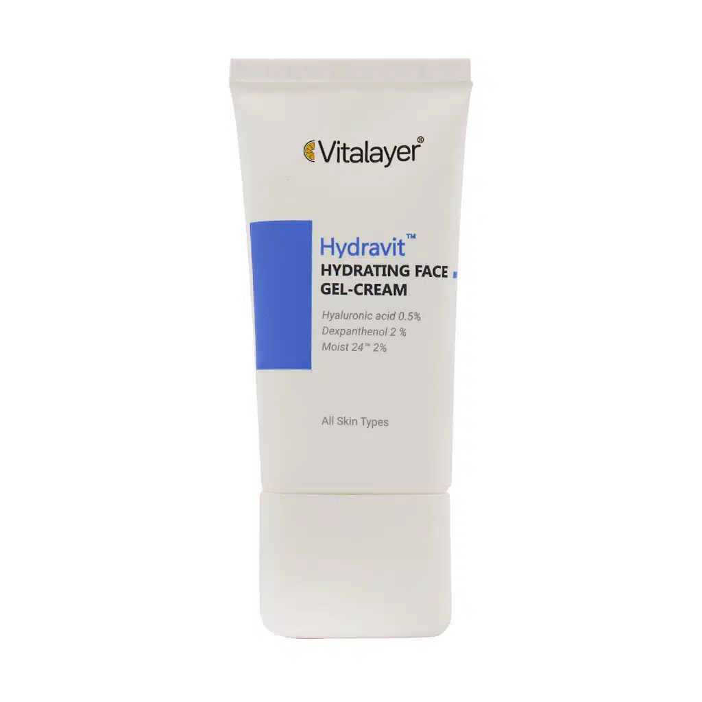 Vitalayer-Hydravit-Hydrating-Face-Gel-Cream-50-ml.jpg.webp کرم ژل آبرسان صورت هیدراویت ویتالیر 50 میلی لیتر