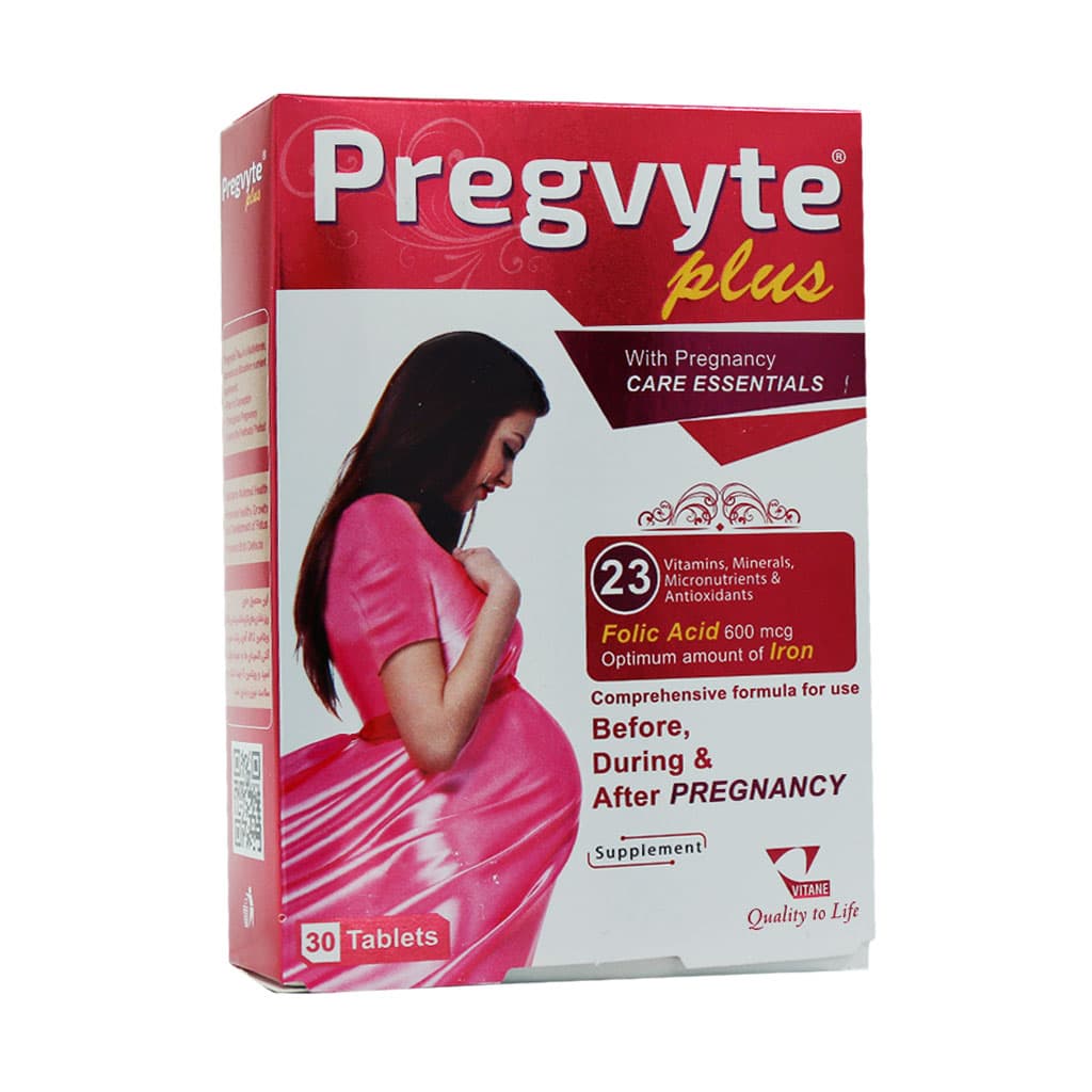 Vitane-Pregvyte-Plus-30-Tabs قیمت قرص پرگویت پلاس ویتان