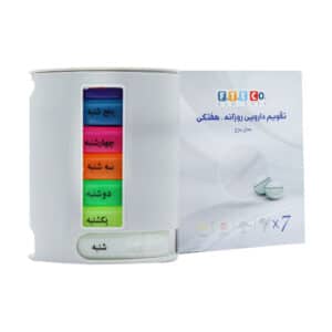 تقویم دارویی هفتگی روزانه مدل برج فناور طب اسپادانا