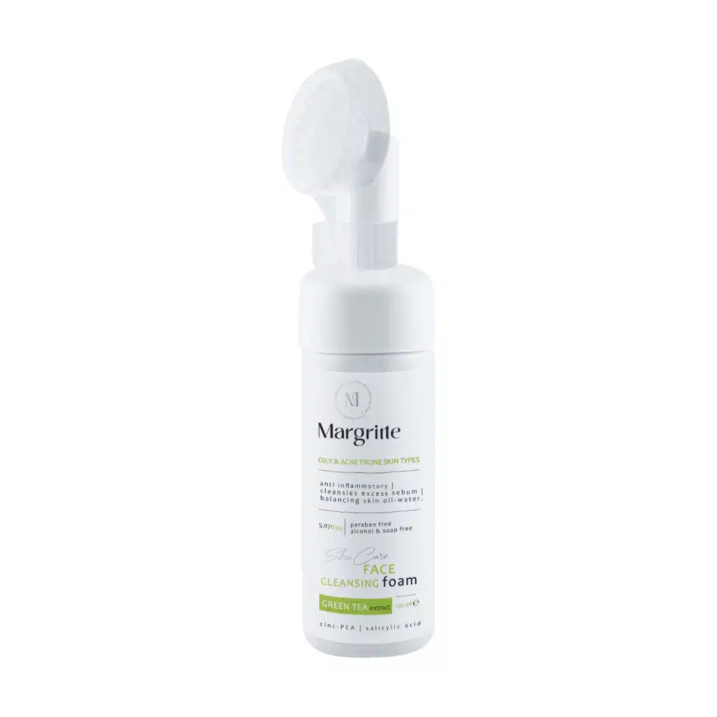 Margritte-Cleansing-Foam-For-Oily-And-Acne-Skin-150-ml.jpg.webp فوم شستشوی پوست چرب و مستعد آکنه مارگریت 150 میلی لیتر