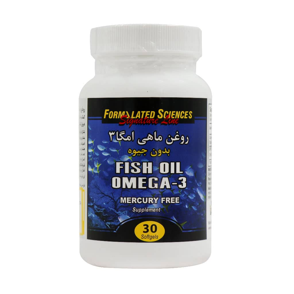 formalated-Sciences-Omega-3-Fish-Oil-Soft-Gels-30 قیمت کپسول روغن ماهی امگا 3 فرمولیتد ساینسز بدون جیوه