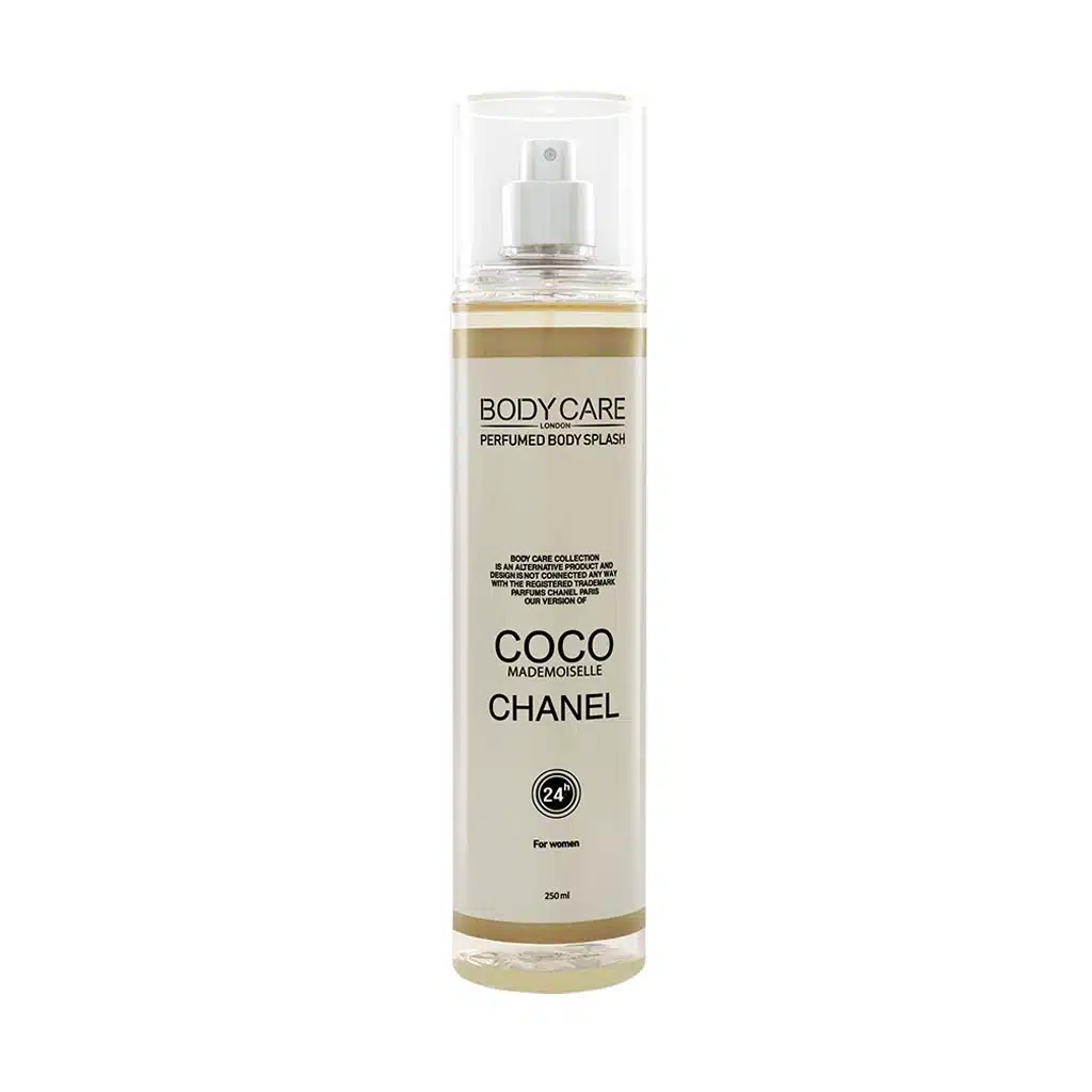 Body-Care-Coco-Chanel-Body-Splash-For-Women-250-ml.jpg.webp بادی اسپلش زنانه بادی کر مدل Coco Chanel حجم 250 میلی لیتر