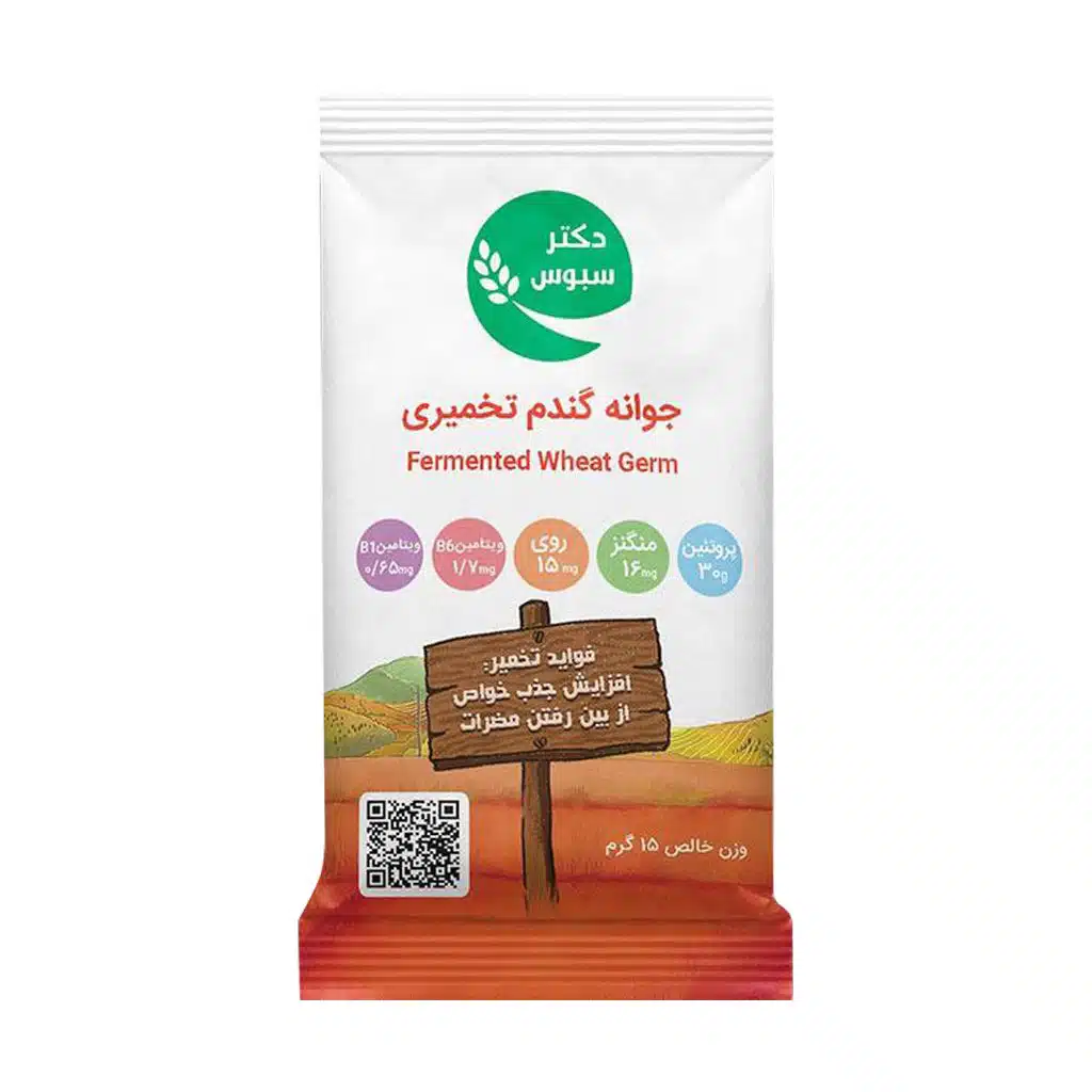 Doctor-Saboos-Fermented-Wheat-Germ.jpg.webp ساشه جوانه گندم تخمیری دکتر سبوس 15 گرم