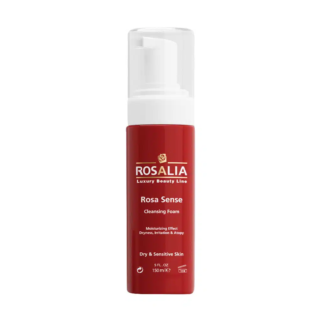 Rosalia-Rosa-Sense-Cleansing-Foam-For-Dry-Skin-150-ml.jpg.webp فوم پاک کننده پوست خشک و حساس رزاسنس رزالیا 150 میلی لیتر