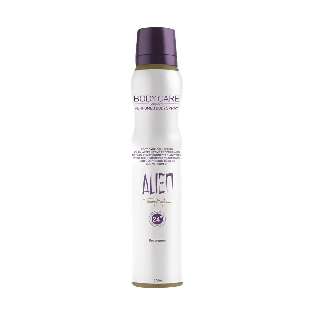 Body Care Alien Body Spray 200 قیمت اسپری بدن زنانه الین بادی کر