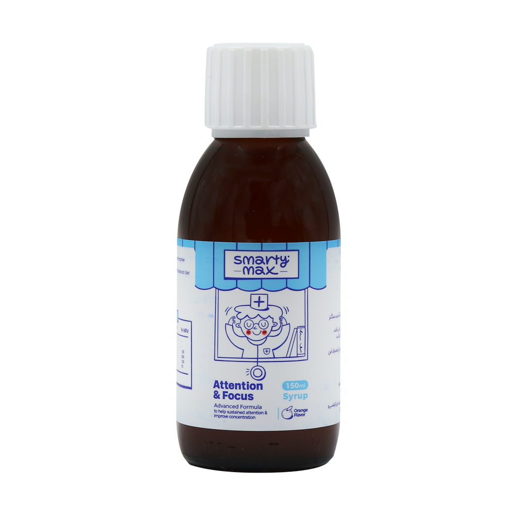Smarty Max Attention And Focus Syrup 150 ml قیمت شربت اتنشن و فوکوس اسمارتی مکس