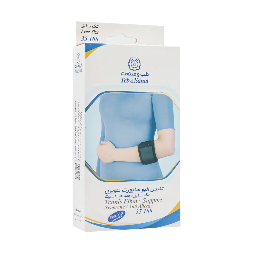 Teb-And-Sanat-Tenis-Elbow-Support-Neoprene-Code-35100.jpg.webp تنیس البو ساپورت نئوپرن طب و صنعت کد 35100