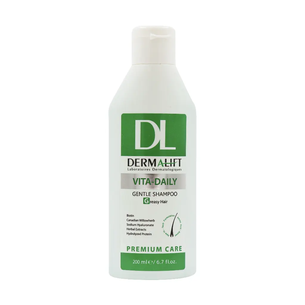 Derma lift Vita Dry Shampoo For Oily Hair 200 ml قیمت شامپو روزانه موی چرب ویتا دیلی درمالیفت