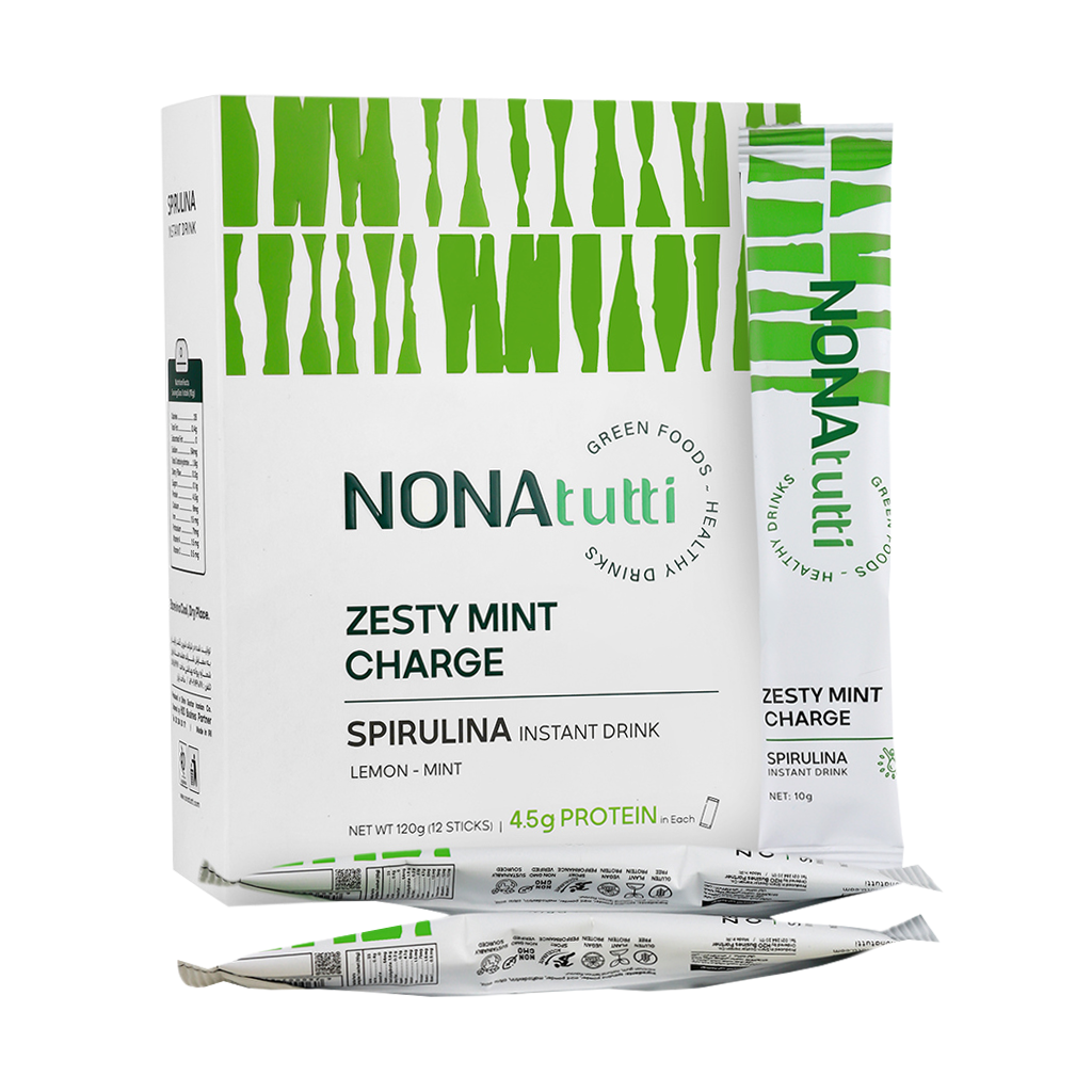 Nonatutti Spirulina Instant Drink 12 Sticks قیمت پودر نوشیدنی اسپیرولینا نوناتوتی