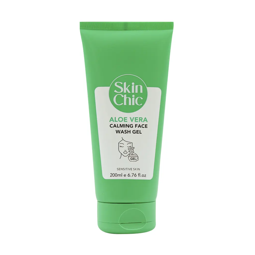 Skin Chic Aloe Vera Calming Face Wash Gel 200 ml قیمت ژل شستشوی صورت آلوئه ورا اسکین شیک