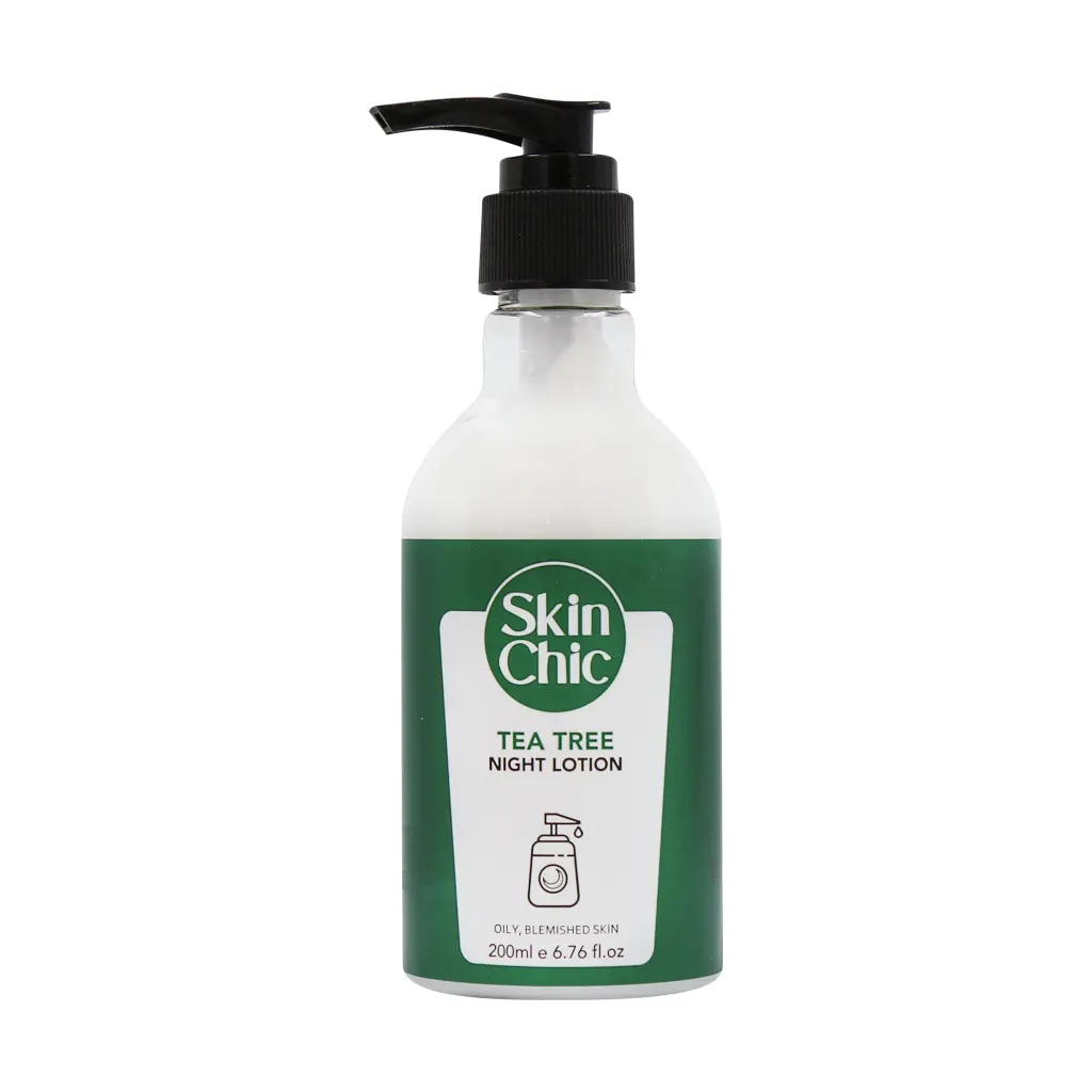 Skin Chic Tea Tree Chic Night Lotion قیمت لوسیون شب پوست چرب چای سبز اسکین شیک
